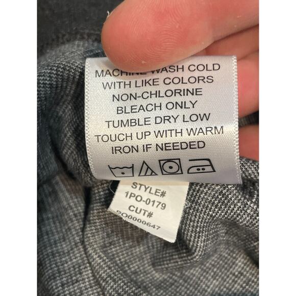 Mizzen+Main Henley Hoodie Men's XL Pullover Fairway Charcoal Heather Gray - Picture 8 of 8